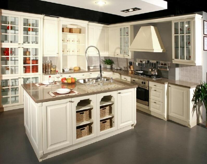 369平米别墅欧式风格厨房吸塑橱柜装修效果图