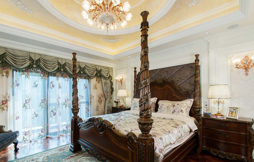古典美式风格大户型卧室装修效果图赏析