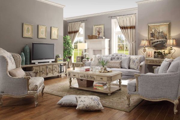 公寓美式复古风格白色家具装修效果图
