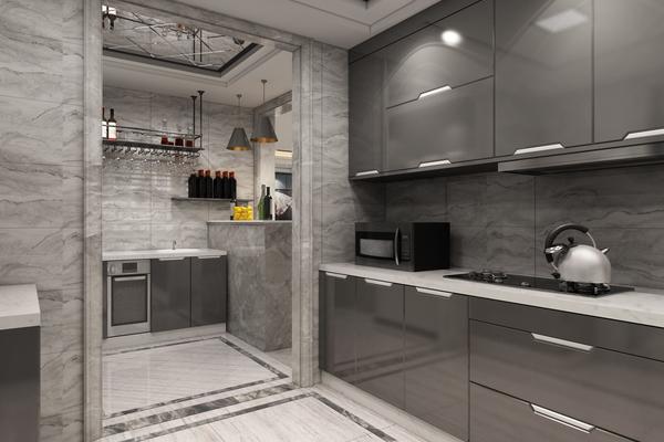 45平新中式別墅廚房裝修效果圖