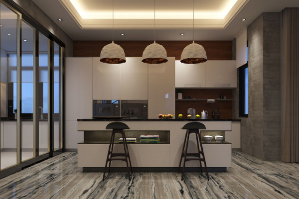 新中式开放式厨房简单中式风格装修效果图