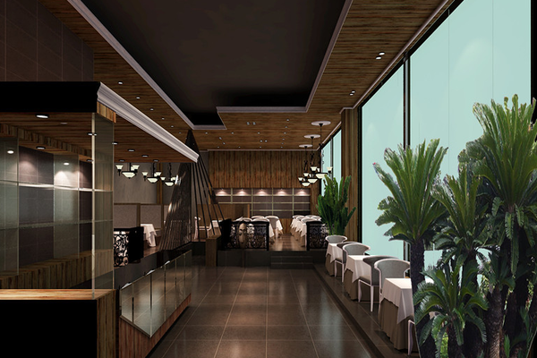小有情调地中海风格咖啡厅装修效果图