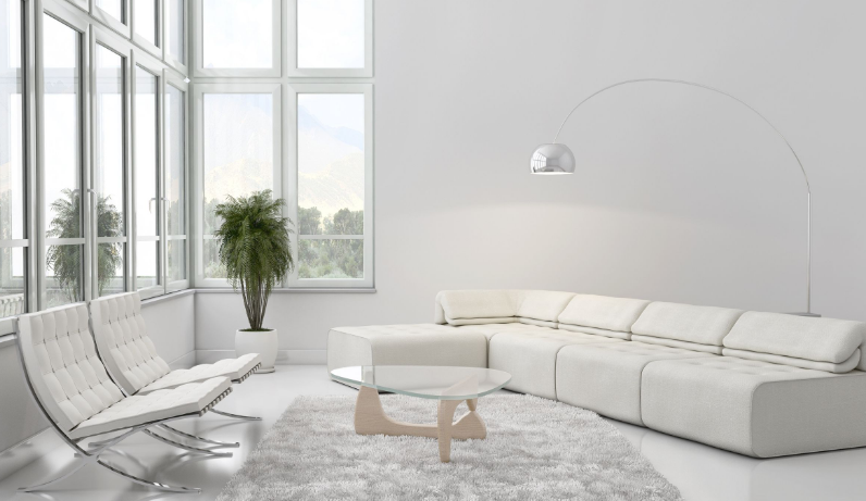 50平米房子复古风格白色欧式家具装修效果图