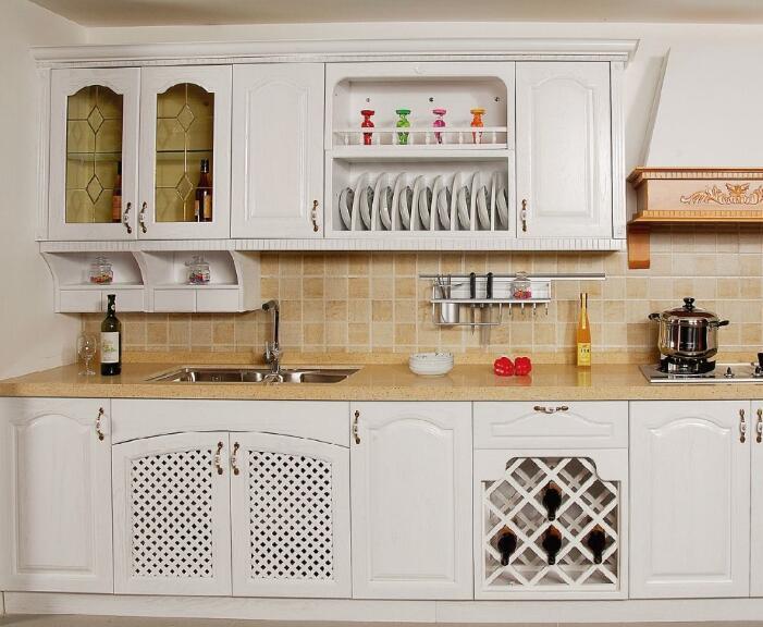 165平米三居室简欧风格厨房全铝橱柜装修效果图