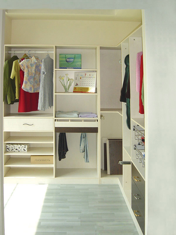 88平米两居室移门衣柜美式风格装修效果图