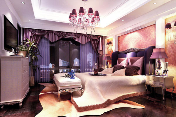 古典欧式风格大户型卧室装修效果图