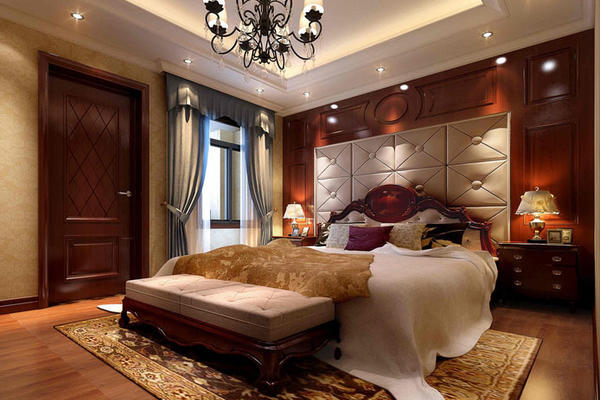 古典欧式风格大户型精致典雅室内卧室装修效果图