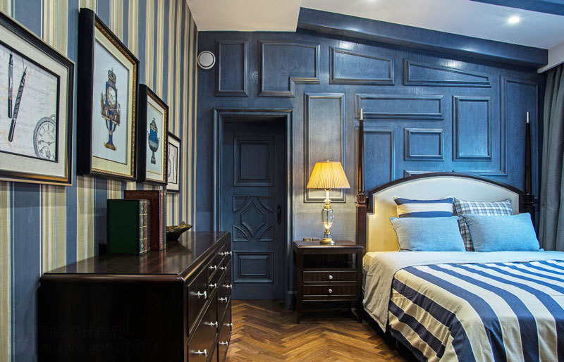 地中海风格精美卧室门设计装修效果图