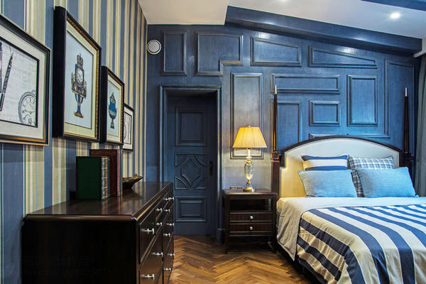 地中海风格精美卧室门设计装修效果图