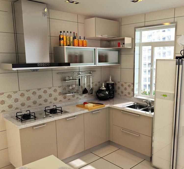 现代风格4平厨房橱柜装修效果图