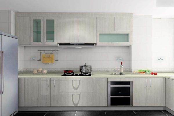 110平现代风格厨房烤漆柜门最新款式图片