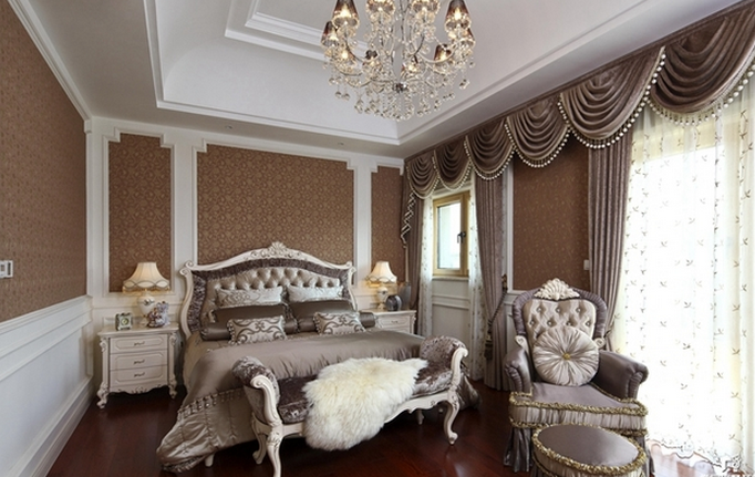 华丽的欧式古典风格卧室装修设计图片大全