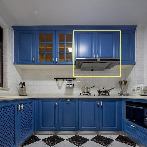 4平米厨房橱柜油烟机图片