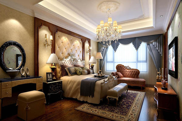 新古典欧式风格的卧室装修效果图大全