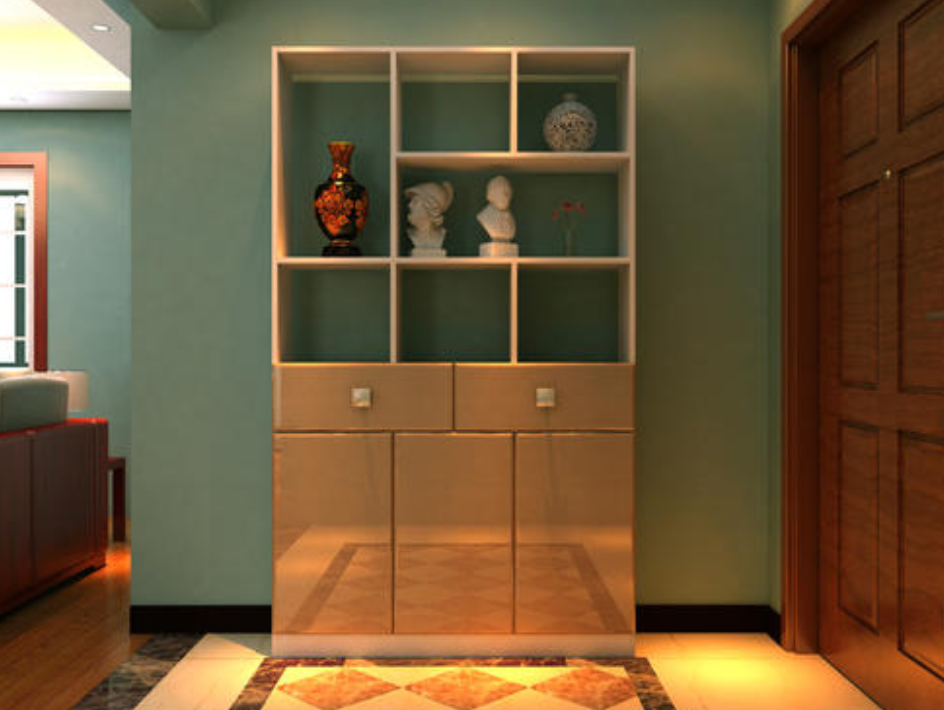 100平米美式风格创意玄关柜装修效果图