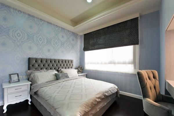 11平米淡蓝色房间现代简欧风格装修效果图