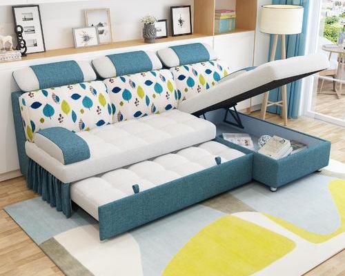 100平米三居室地中海多功能沙发床装修效果图
