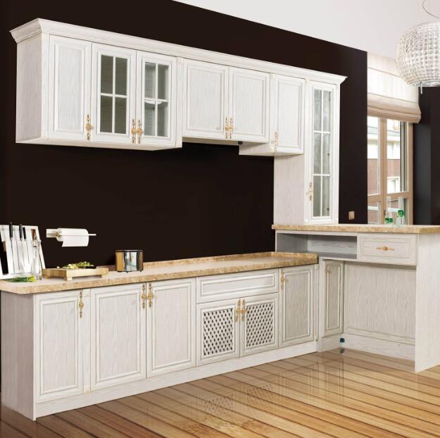 115平米两居室简欧风格厨房全铝橱柜装修效果图