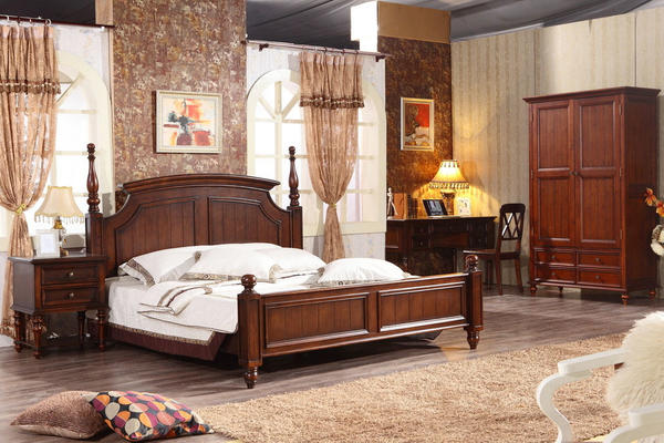 古典美式风格别墅型卧室装修效果图