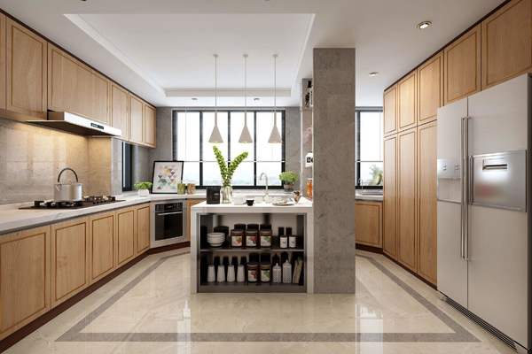 62平新中式别墅厨房装修效果图