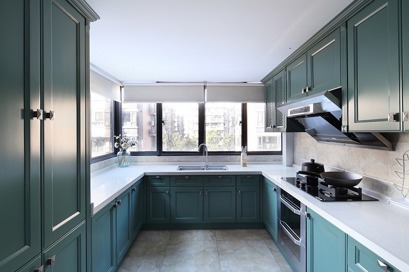 地中海风格精致蓝色整体厨房装修效果图