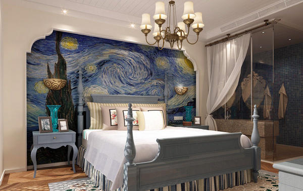 30平米地中海风格交换空间卧室装修效果图