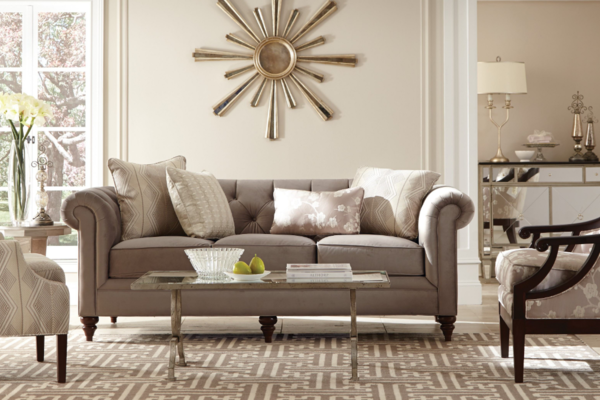 客厅古典真皮休闲沙发装修效果图