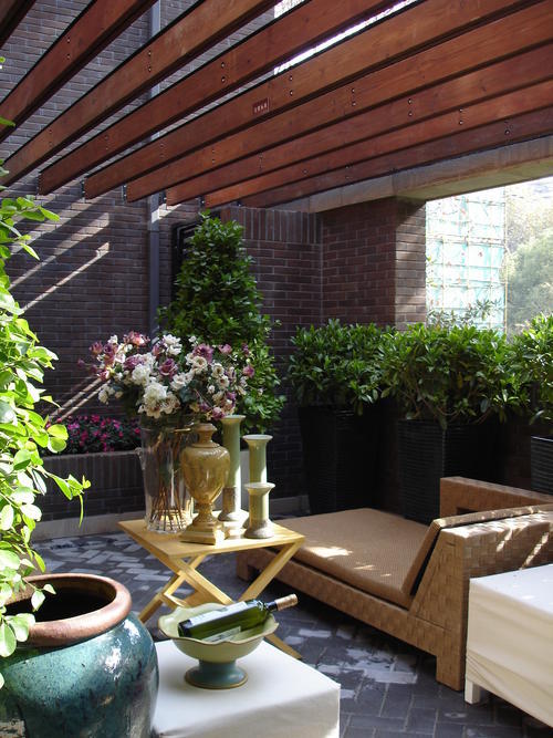 欧式风格洋房花园布置装修效果图