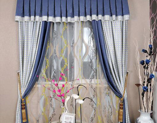 地中海风格小户型卧室窗帘设计效果图