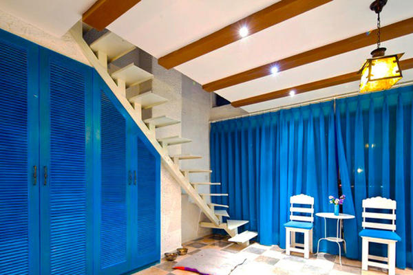 地中海风格创意复式楼梯设计装修效果图赏析