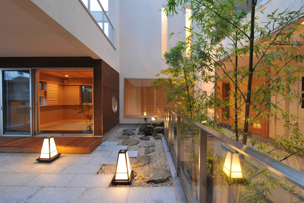 300平米现代新中式别墅庭院装修效果图