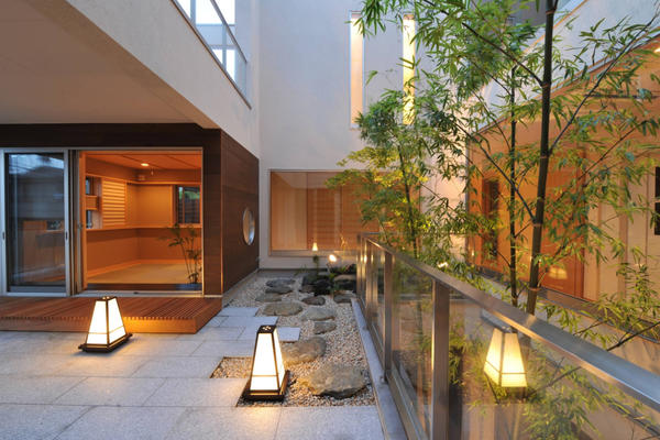 300平米现代新中式别墅庭院装修效果图