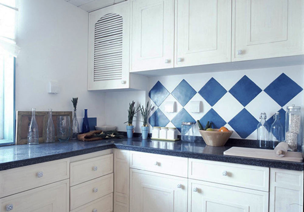 地中海风格两居室厨房设计装修效果图