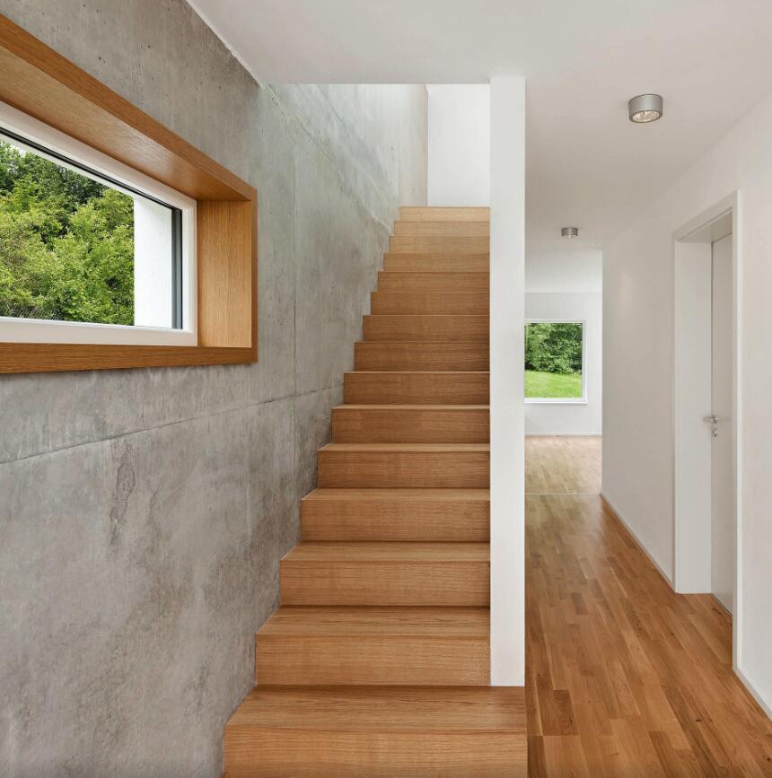 240平米原木简约风格别墅外楼梯装修效果图