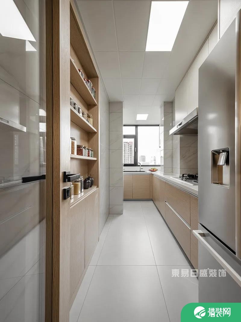 140平米新美式风格厨房设计效果图