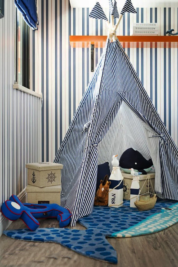 10平米地中海风格精致儿童房卧室效果图鉴赏