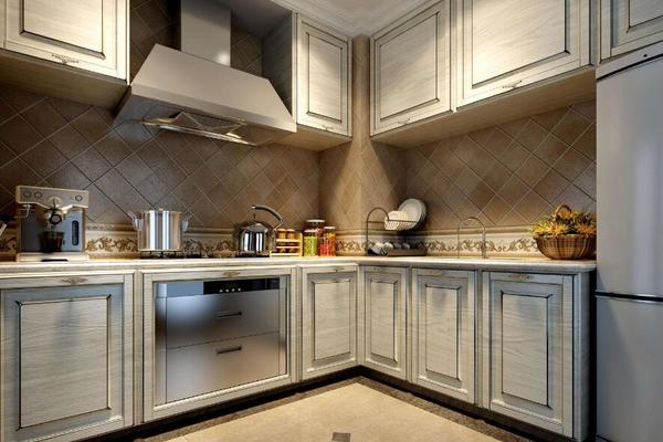 117平米两居室欧式厨房柜子装修效果图
