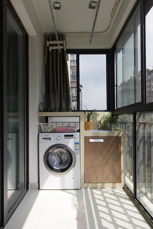 4平米阳台洗衣机柜图片