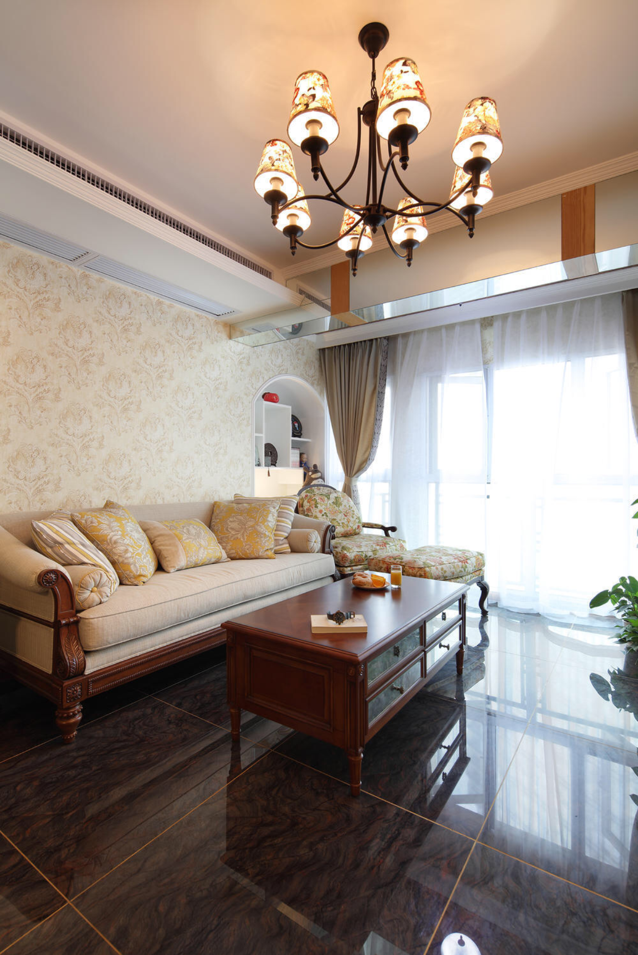 小户型简欧风格20平藏式客厅沙发装修效果图