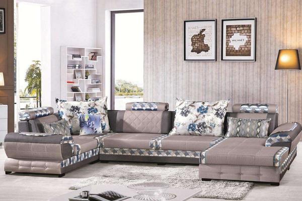 175平米三居室欧式风格客厅u型沙发装修效果图