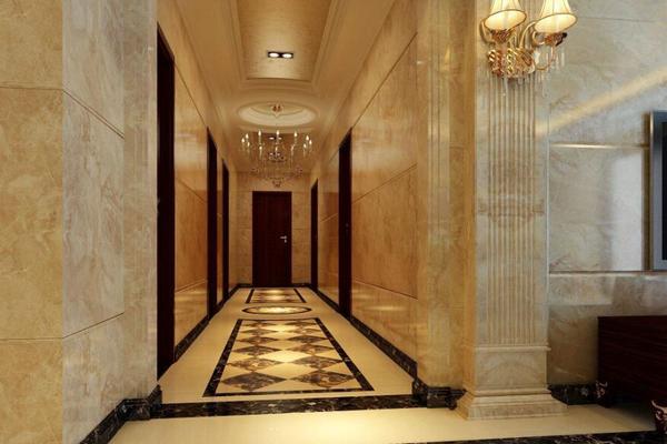 305平米别墅欧式客厅走廊装修效果图