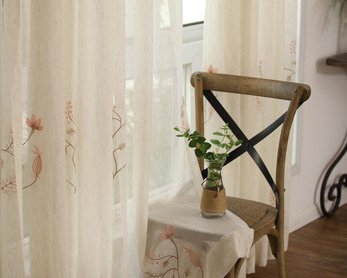 10平米美式阳台窗帘图片