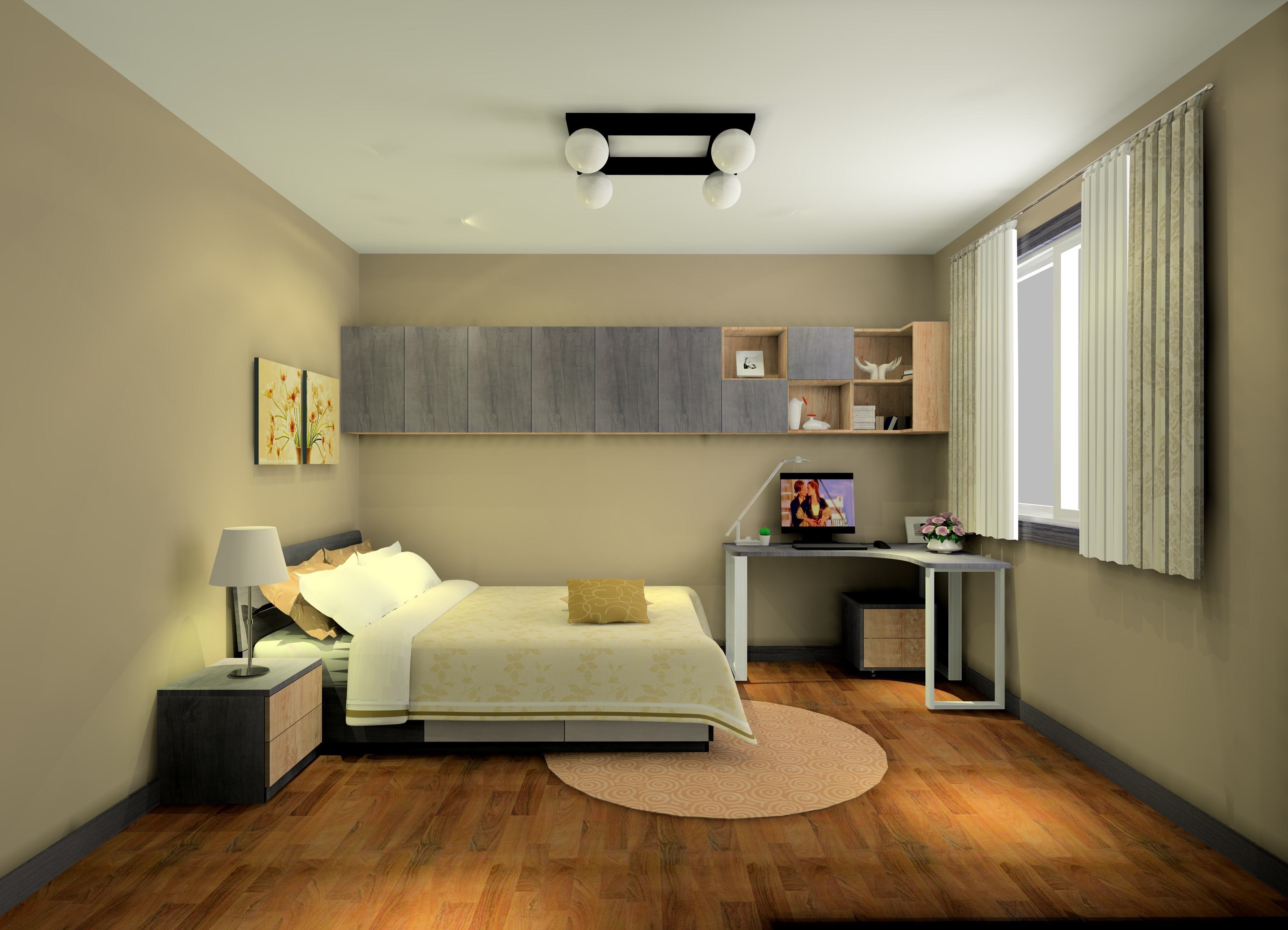 4平方小房间黑白简约风格装修效果图