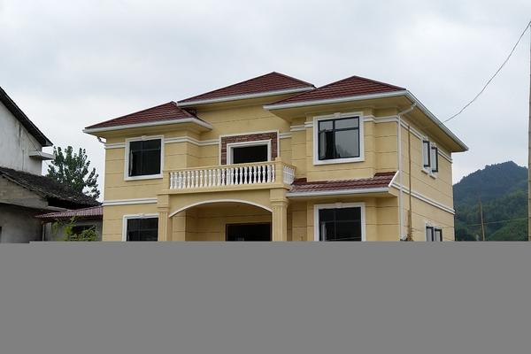 350平欧式风格斜顶房屋设计效果图