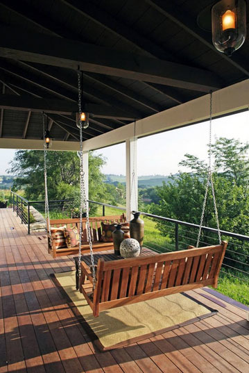 100平米美式乡村风格自然舒适阳台装修效果图