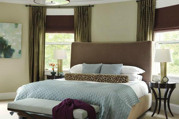 美式风格两居室卧室小窗户窗帘效果图鉴赏