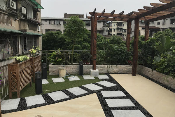 50平阳台花园简单中式装修效果图