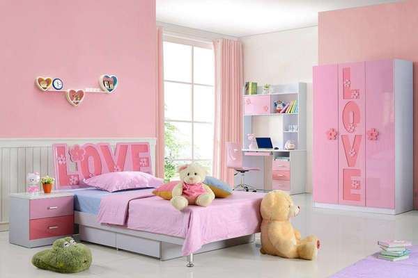 80平米粉色房间简约风格装修效果图