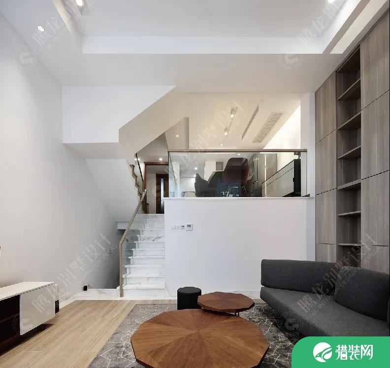 上海紫业国际130m²现代 高级灰轻奢风住宅设计