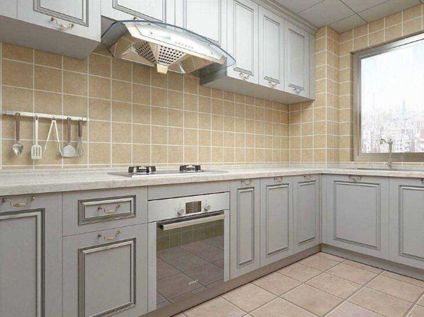 100平欧式风格厨卫瓷砖装修设计效果图